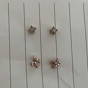 Tiny Flamingo and green studs